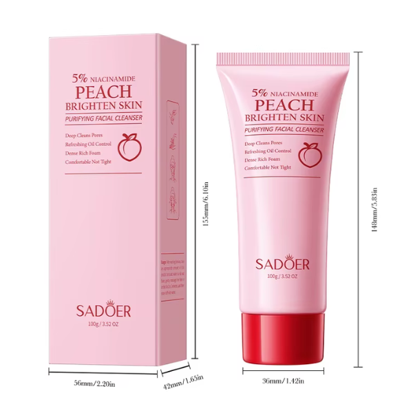 SADOER Refreshing &amp; Moisturizing Honey Peach Cleanser thumbnail 2