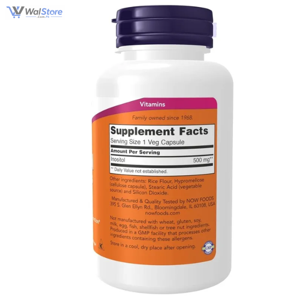 NOW Inositol 500mg, 100 Ct In Pakistan thumbnail 2