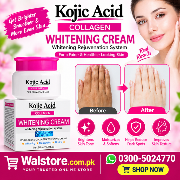 Guanjing Kojic Acid Collagen Whitening Cream for Women 80ml thumbnail 3