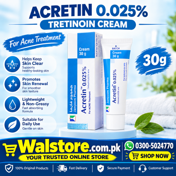 Acretin 0.025% Cream 30g Price in Pakistan thumbnail 3