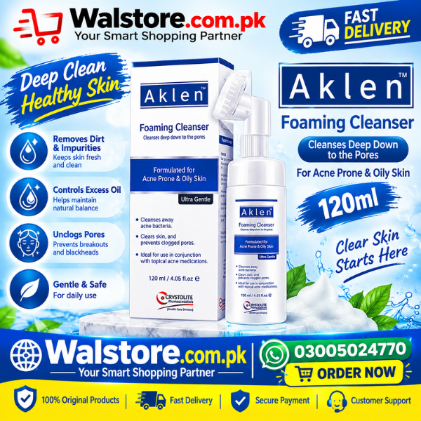 Aklen Foaming Cleanser 120ml In Pakistan thumbnail 3