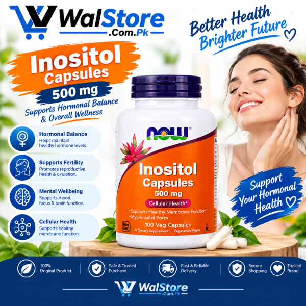 NOW Inositol 500mg, 100 Ct In Pakistan thumbnail 3