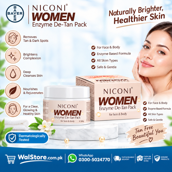 Niconi Women Enzyme De-Tan Pack For Face &amp; Body thumbnail 3