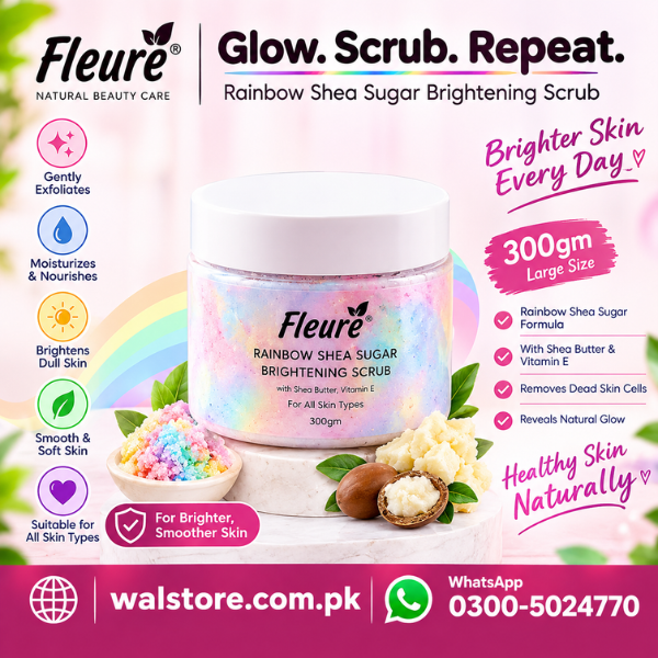 Rainbow Shea Sugar Brightening Scrub for Smooth Glow thumbnail 3