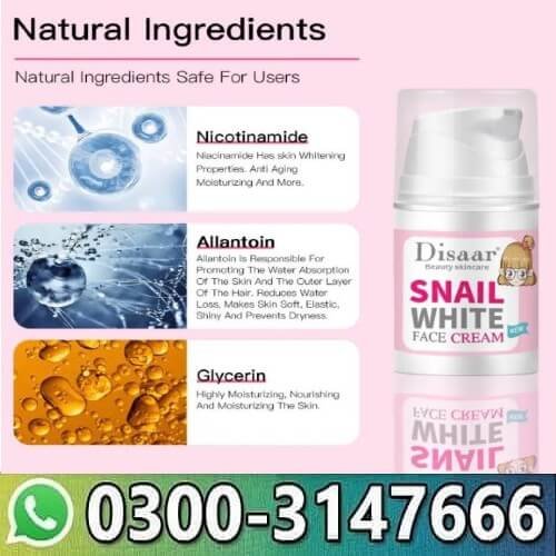 Disaar Snail Glowing Face Cream In Pakistan thumbnail 2